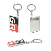 Porte-clés en alliage de zinc à lettres, tendance, personnalisé, pour autodéfense, accessoires de sac, étanche, léger, gravure - Grande Vente