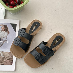 Pantuflas de gamuza suave de alta gama, aptas para uso en interiores y exteriores, pantuflas de invierno para mujer, cómodas y afelpadas, con función antideslizante. - Product Image 1