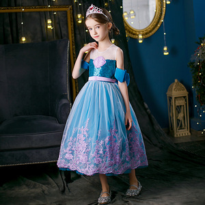 Disfraz de Princesa para Niñas, Tema de Cumpleaños MS 2024, Halloween, Cosplay, Vestido sin Mangas con Falda, Traje para Actuaciones - Product Image 4