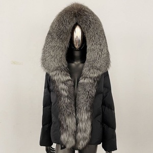 Nouvelle doudoune d'hiver 2026, col en fourrure de renard, capuche, manteau d'hiver haut de gamme pour femmes, fourrure, <span class=keywords><strong>duvet</strong></span> de canard blanc épais - Product Image 6