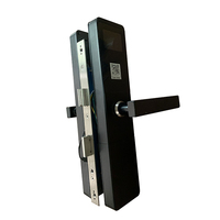 Serrure de porte d'hôtel en alliage de zinc avec code QR dynamique et déverrouillage par application, clé téléphonique à distance pour l'enregistrement en libre-service