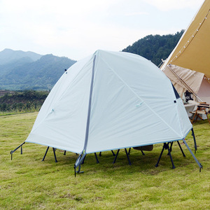 Tente de pêche imperméable quatre saisons écologique avec <span class=keywords><strong>lit</strong></span> escamotable hors sol, pliable en alliage <span class=keywords><strong>d</strong></span>'aluminium, portable, une chambre - Product Image 4