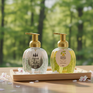 Savon pour les mains moussant à la <span class=keywords><strong>cèdre</strong></span> et à la bergamote et au musc blanc, prix d'usine en gros, pour le lavage des mains, hydratant et nettoyant - Product Image 1