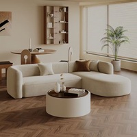 Nordisches Modernes Luxus Chesterfield Samt-Sofa mit Knopfheftung, 3-Sitzer L-Form Modulares Sofa-Set mit Abnehmbarem Waschbarem Bezug für Wohnzimmer
