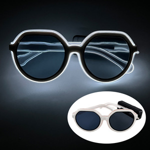 משקפים אור הוביל משקפיים עיצוב ייחודי חדש חידוש זוהר ניאון זוהר משקפיים עבור מסיבות סיום בית הספר - Product Image 2