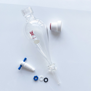 Funil de Separação em Vidro Borossilicato em Forma de Pêra com Tampa Rosqueada e Torneira de PTFE da CS Labglass - Product Image 3