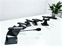 Microphone de conférence de bureau léger avec réduction du bruit et conception à double tige