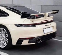 Kit carrosserie pour Porsche 911 992 en fibre de carbone modifiée : Lame avant, Lame aérodynamique avant, Jupes latérales, Lame arrière, Aileron arrière