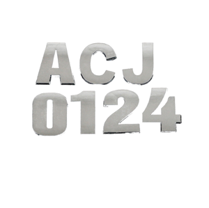 Silber und Messing Edelstahl Wandbehang Dekoration Alphabet Nummer Mode Hersteller Blech bearbeitung Artikel - Product Image 5