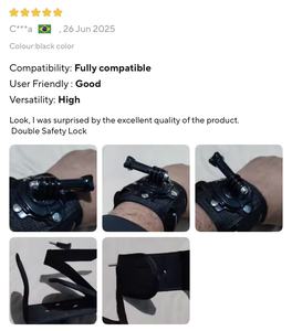 Nuevo Soporte de Muñeca Mejorado, Ancho, Grueso, Estable, con Rotación de 360 Grados, Cómodo para <span class=keywords><strong>GoPro</strong></span> <span class=keywords><strong>Hero</strong></span> 13/12/10/<span class=keywords><strong>9</strong></span>, DJI Action, Insta360 - Product Image 2