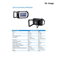 Système de radiographie numérique sans fil portable SHOIMAGE Pet Clinic avec collimateur LED tactile de 7 pouces, appareil de radiographie vétérinaire pour chien