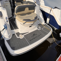 Plateforme de bain Monterey 295 2012, tapis de cockpit en mousse EVA imitation teck, tapis de sol pour bateau SeaDek MarineMat Gatorstep, auto-adhésif