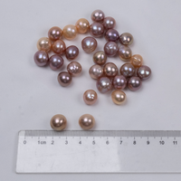 Perles d'eau douce Edison roses de Chine de 11-12 mm, texture crêpe, qualité AAAAA, pour la fabrication de bijoux, prix de gros