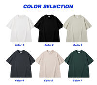 Haute qualité poids lourd plaine surdimensionné t-shirt impression broderie personnalisé blanc 100 coton hommes t-shirt