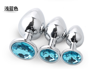 Metall Herzförmiger <span class=keywords><strong>Anal</strong></span> Plug <span class=keywords><strong>Aluminium</strong></span> legierung Sexspielzeug Anus Plug <span class=keywords><strong>Anal</strong></span> Butt Plug Dreiteilig - Product Image 3
