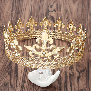 Bandeau de cheveux rétro du roi pour hommes de style euraméricain nouveau bandeau de cheveux d'anniversaire de garçon accessoires de cheveux <span class=keywords><strong>couronne</strong></span> de la cour du <span class=keywords><strong>prince</strong></span> - Product Image 2
