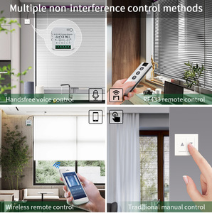 Interruptores Inteligentes para Cortinas WIFI TUYA AC100-240V, Motor Tubular, Interruptor WIFI Inteligente Compatible con Alexa y <span class=keywords><strong>Google</strong></span> <span class=keywords><strong>Home</strong></span>, <span class=keywords><strong>Control</strong></span> por Voz - Product Image 3