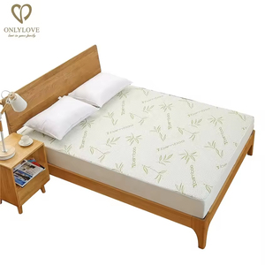 Protector de Colchón de Bambú <span class=keywords><strong>Impermeable</strong></span>, Antiácaros, Fundas Protectoras para Colchón, Cubre Colchón Personalizado - Product Image 2