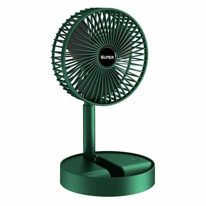 Afrique Best-seller Ventilateur pliable Portable Household USB Rechargeable Rétractable Mute Fan Electric Adjustable Mini Fan