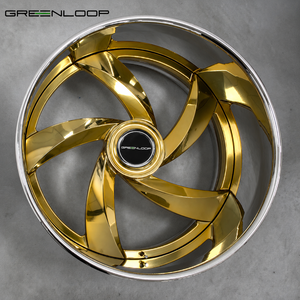 Jantes forgées en deux parties Greenloop 20 22 24 26 28 pouces, grandes jantes personnalisées adaptées à Chevrolet Impala SS, Cutlass <span class=keywords><strong>Vert</strong></span>, Chevy C10 Truck - Product Image 5