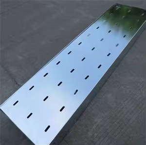 Tùy chỉnh đục lỗ khay cáp mạ kẽm nhúng nóng Cáp <span class=keywords><strong>Trunking</strong></span> Cáp Duct Nhà Máy Giá danh sách - Product Image 2