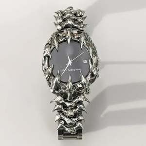 Nuevo Diseño de Reloj de Pulsera para Hombre, de Acero Inoxidable, Estilo Gótico, con Esfera Árabe de Alabastro, Personalizable, de Cuarzo, 16 mm, Resistente al Agua 20 BAR, Estilo Vintage - Product Image 1