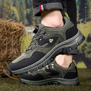 Chaussures de randonnée pour hommes, bout rond, doublure en mesh synthétique, semelle extérieure en caoutchouc, semelle intermédiaire en EVA, respirantes, toutes saisons, pour la marche en plein air et le trekking - Product Image 4
