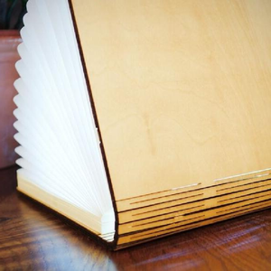 Mini lámparas de mesa de papel plegables de madera para decoración de dormitorio, accesorio <span class=keywords><strong>barato</strong></span> de buena calidad, directamente de fábrica - Product Image 3