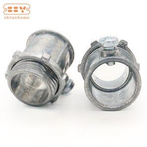 Accesorios de conducto de conector de tornillo de fijación de acero chapado en zinc (EMT) de 3/4 pulgadas - Product Image 3