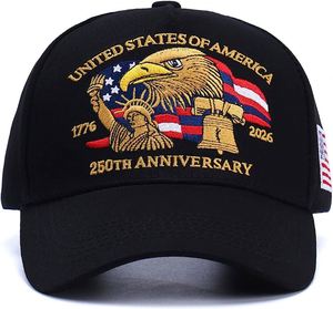 Gorra de Béisbol Zolquatra 250.º Aniversario de EE. UU., PVC, 6 Paneles, Ajustable, Unisex, con Bordado 1776-2026 para Hombre y Mujer - Product Image 3