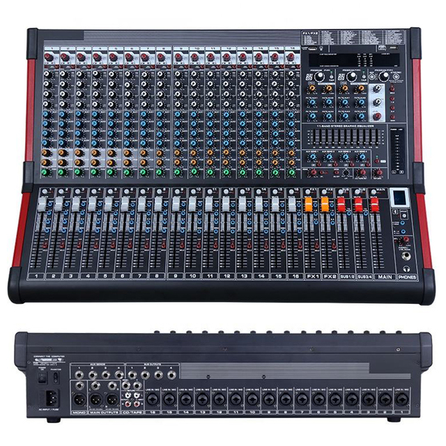 Professional 16-Channel Powered Audio Mixer Metal Conference Live Sound Stage Equipment