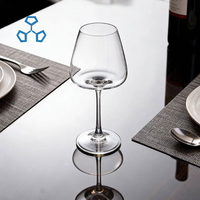 Verre à vin ultra fin en cristal, bord fin, fabriqué à la machine pour la restauration