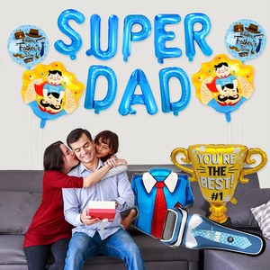 Nuovo Design Palloncini in Foil MIQI Super <span class=keywords><strong>Papà</strong></span> per la <span class=keywords><strong>Festa</strong></span> del <span class=keywords><strong>Papà</strong></span>, con stampa 'You Are Best Shaver Champion' e opzione logo personalizzato, per feste - Product Image 3