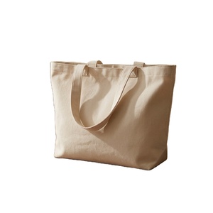 Wholesale Outdoor Custom Logo Letter Pattern Reusable Grocery Medium Canvas Tote <b>Bag</b> Cotton <b>Overnight</b> Luxury Gym <b>Bag</b> Zipper - Product Image 1