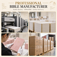 Bible de journalisation personnalisée pour femmes, journal d'étude à large margine, en cuir PU rose, impression de la Sainte Bible, fabricant OEM ODM, cadeau