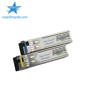 โมดูลออปติคอล Top-Trans 155M Bidi ระยะ 20 กม. ตัวรับส่งสัญญาณ SFP แบบไฟเบอร์เดี่ยวสองทิศทาง - Product Image 2