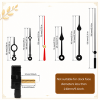 Movimiento de Reloj de Cuarzo Silencioso de 31.5mm con 2 Juegos de Manecillas, Repuestos para Reparación de Relojes de Pared y Fabricación de Relojes DIY