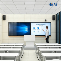 Tableau interactif tactile HRAY 86, 4 Go 32 Go, OEM ODM pour cours en ligne, présentations, formation et éducation à l'étranger