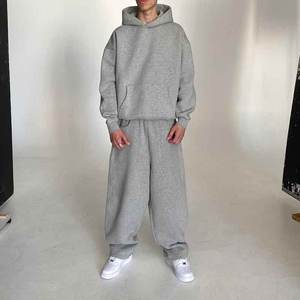 Custom Blank Winter Solid Sweatshirt und Jogging hose Set Spandex/Polyester French Terry Umwelt freundlich Casual 2 in 1 Design - Product Image 4