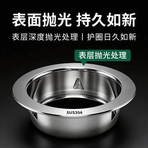 Hefengxing Stainless Steel Decorative Cover 304 Air Conditioner Hole Plug Protective Cover Natural Gas Pipe Concealer - Product Image 4