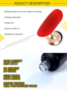 Vernis à ongles mat longue tenue à base d'eau 15 ml, sans résidu, pour salon <span class=keywords><strong>de</strong></span> manucure, marque privée, gel LED UV - Product Image 4