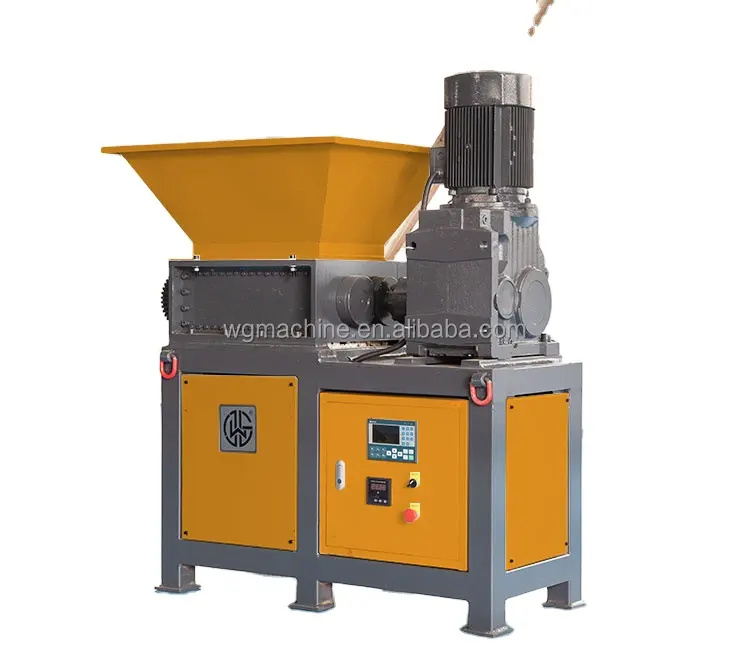 Hot bán phế liệu giấy Shredder Máy Twin trục Shredder cây chi nhánh máy nghiền