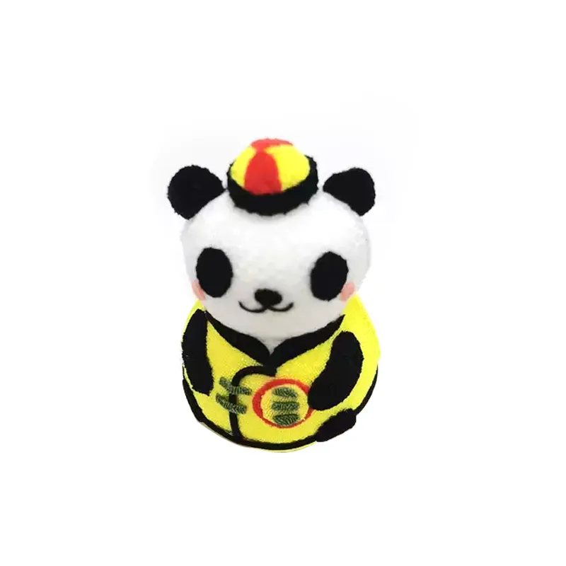 Good Sales Japanese Roly-poly Toys Chinese Traditional Clothes Cartoon Pandas Baby Tumbler Wobbler Spinner Toy