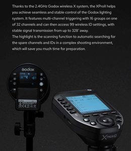 Godox Xpro-C E-TTL II Trigger Flash Wireless 1/8000s HSS Trasmettitore 2.4G Sistema X per Fotocamere <span class=keywords><strong>Canon</strong></span> EOS Strobo da Studio e Esterno - Product Image 4