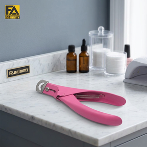 Cortador de uñas acrílico de calidad superior Aprobado por CE e ISO Revestimiento de color Acero inoxidable Belleza Cutícula Toe Cortador de uñas Caja Embalaje - Product Image 2