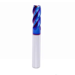 Special Discount Tungsten Solid Carbide Milling Cutter Tool Blue-nano Coating End Mill