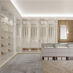 Diseño abierto Almacenamiento de madera Walk in Wardrobe Designs Custom Carcass Closet Set - Product Image 3
