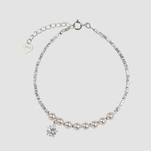 S925 Round <b>Pearl</b> <b>Bracelet</b> for Women High-End Fresh and Sweet Beaded Gifts - Product Image 2