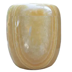 Natural stone marble Western style funeral urn for human cremation