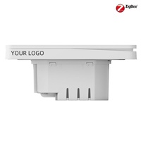 Tuya Zigbee Mouse Click Design Curtain Smart Switch Tahan Api PC Netral Alexa/Google Home/Smart Life/Alexa OEM&ODM